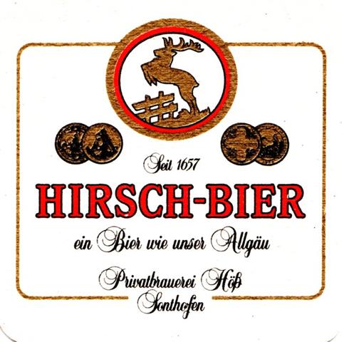 sonthofen oa-by hirsch wan rot 1a (quad180-hirsch bier)